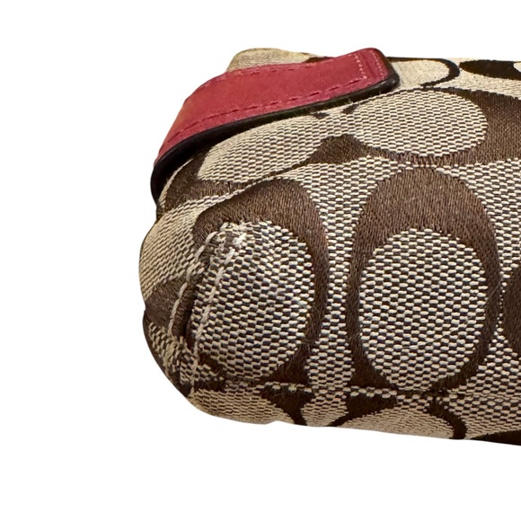 Coach Brown and Pink Wristlet Clutch - Picture 7 of 10